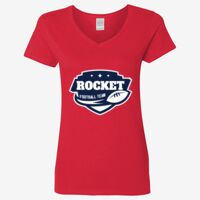 Ladies' Heavy Cotton™ V-Neck T-Shirt Thumbnail