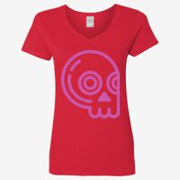 Ladies' Heavy Cotton™ V-Neck T-Shirt Thumbnail