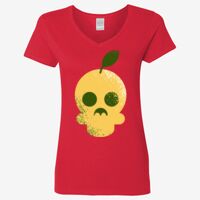 Ladies' Heavy Cotton™ V-Neck T-Shirt Thumbnail