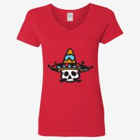 Ladies' Heavy Cotton™ V-Neck T-Shirt Thumbnail