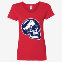 Ladies' Heavy Cotton™ V-Neck T-Shirt Thumbnail