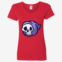 Ladies' Heavy Cotton™ V-Neck T-Shirt Thumbnail