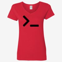 Ladies' Heavy Cotton™ V-Neck T-Shirt Thumbnail