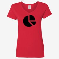 Ladies' Heavy Cotton™ V-Neck T-Shirt Thumbnail