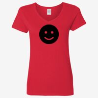 Ladies' Heavy Cotton™ V-Neck T-Shirt Thumbnail