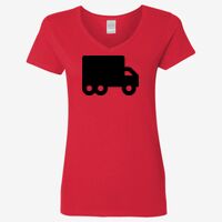 Ladies' Heavy Cotton™ V-Neck T-Shirt Thumbnail