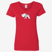 Ladies' Heavy Cotton™ V-Neck T-Shirt Thumbnail