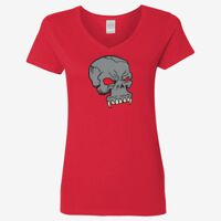 Ladies' Heavy Cotton™ V-Neck T-Shirt Thumbnail