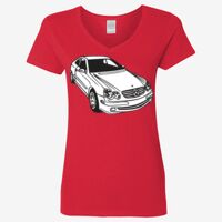 Ladies' Heavy Cotton™ V-Neck T-Shirt Thumbnail