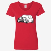 Ladies' Heavy Cotton™ V-Neck T-Shirt Thumbnail