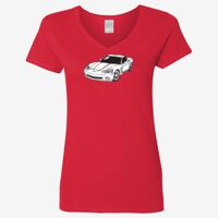 Ladies' Heavy Cotton™ V-Neck T-Shirt Thumbnail