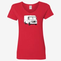 Ladies' Heavy Cotton™ V-Neck T-Shirt Thumbnail