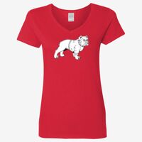 Ladies' Heavy Cotton™ V-Neck T-Shirt Thumbnail