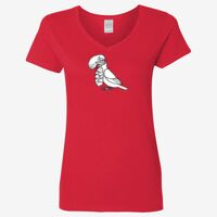 Ladies' Heavy Cotton™ V-Neck T-Shirt Thumbnail