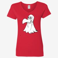 Ladies' Heavy Cotton™ V-Neck T-Shirt Thumbnail