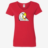 Ladies' Heavy Cotton™ V-Neck T-Shirt Thumbnail