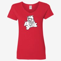 Ladies' Heavy Cotton™ V-Neck T-Shirt Thumbnail