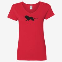 Ladies' Heavy Cotton™ V-Neck T-Shirt Thumbnail