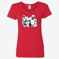 Ladies' Heavy Cotton™ V-Neck T-Shirt Thumbnail