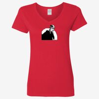 Ladies' Heavy Cotton™ V-Neck T-Shirt Thumbnail