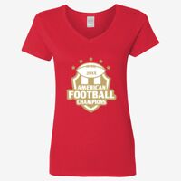 Ladies' Heavy Cotton™ V-Neck T-Shirt Thumbnail