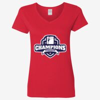 Ladies' Heavy Cotton™ V-Neck T-Shirt Thumbnail