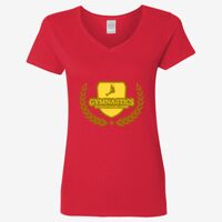 Ladies' Heavy Cotton™ V-Neck T-Shirt Thumbnail