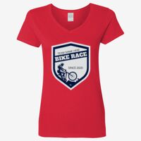 Ladies' Heavy Cotton™ V-Neck T-Shirt Thumbnail